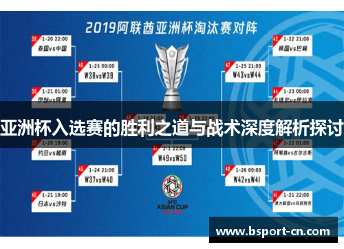 亚洲杯入选赛的胜利之道与战术深度解析探讨