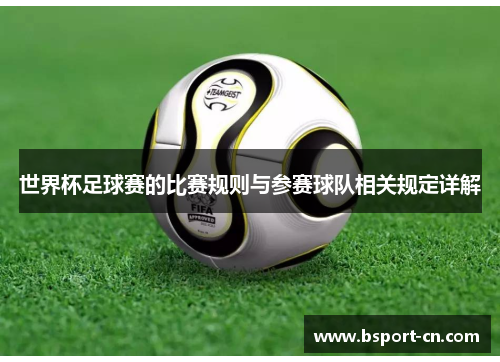 世界杯足球赛的比赛规则与参赛球队相关规定详解